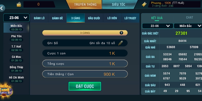 Phát tài thắng lớn cùng lô đề 1 ăn 900