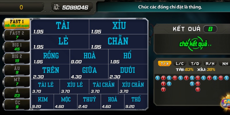 Quy trình chốt số đơn giản tại cổng game