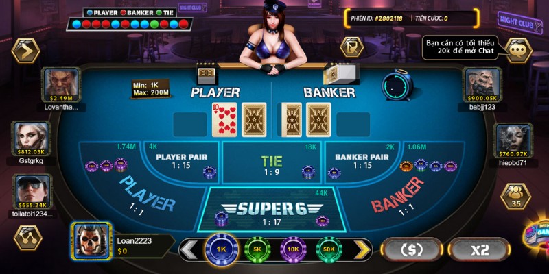 Sơ lược về siêu phẩm Baccarat tại B52 club